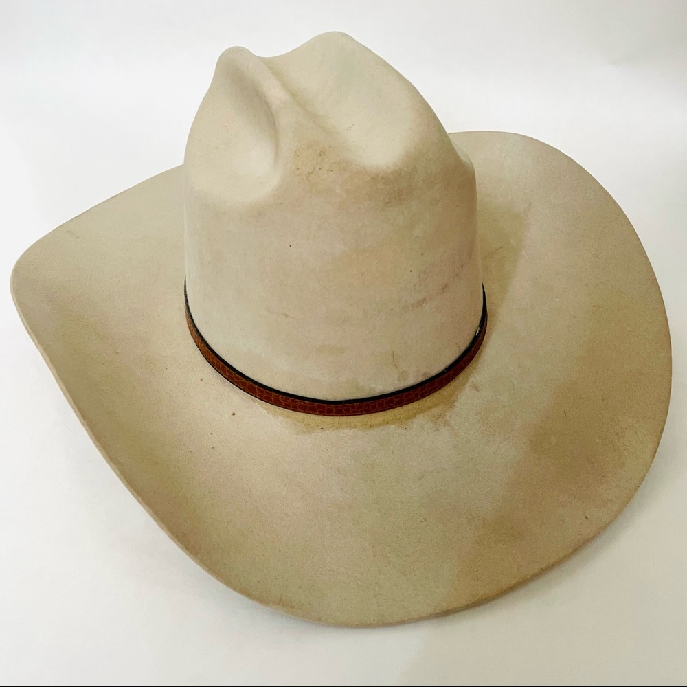 Vintage VTG Stetson Men's 3X Silverbelly Felt Cowboy Hat